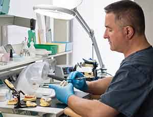 Dentures in the middle of fabrication in Virginia Beach